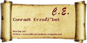 Conradt Erzsébet névjegykártya