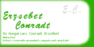 erzsebet conradt business card