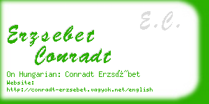 erzsebet conradt business card
